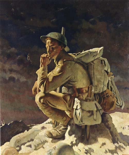 Sir William Orpen The Thinker on the Butte de Warlencourt